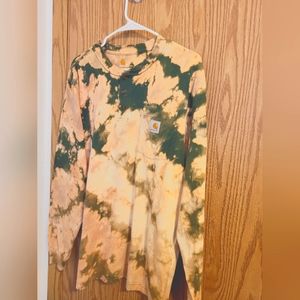 Carhartt custom tie-dye long sleeve t-shirt